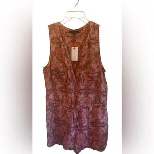Sanctuary NWT women’s Large sleeveless print romper